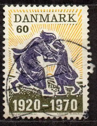 Dänemark, Mi-Nr. 497 gest., 50. Jahrestag der Vereinigung Nordschleswigs mit Dänemark