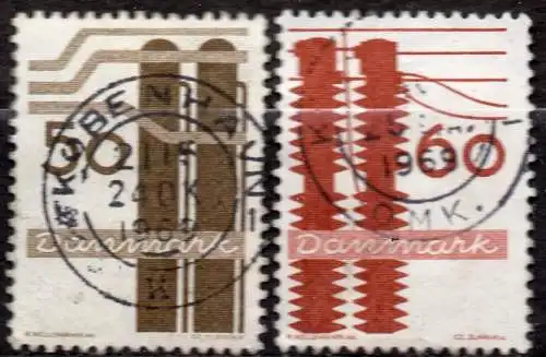 Dänemark, Mi-Nr. 471 + 472 gest., Dänische Industrie