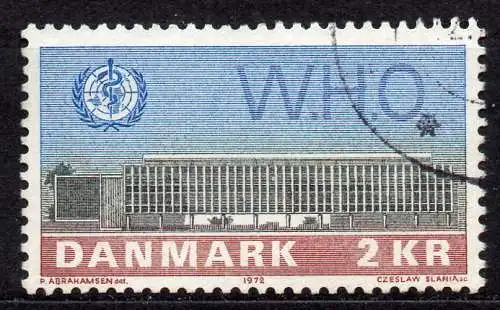 Dänemark, Mi-Nr. 531 gest., Einweihung des WHO-Gebäudes