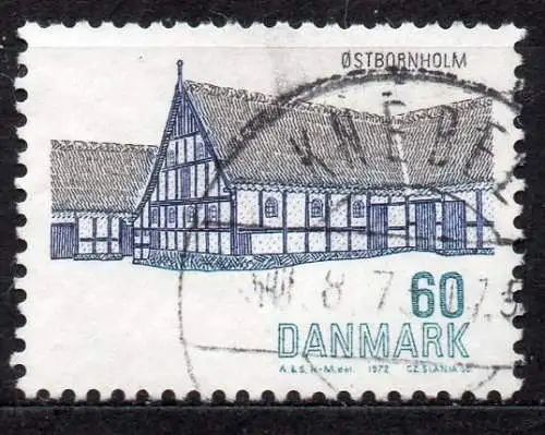 Dänemark, Mi-Nr. 537 gest., Baukunst: Hof in Ostbornholm