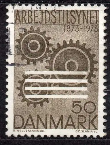 Dänemark, Mi-Nr. 541 gest., 100 Jahre Arbeitsschutzgesetze für Fabrikarbeiter