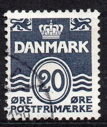 Dänemark, Mi-Nr. 556 gest., Wellenlinien