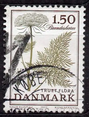 Dänemark, Mi-Nr. 654 gest., Bedrohte Flora