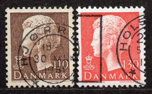 Dänemark, Mi-Nr. 681 + 682 gest., Königin Margrethe II. 