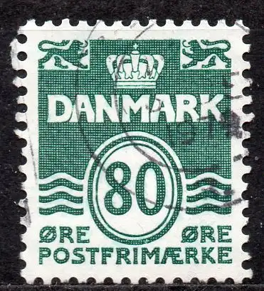 Dänemark, Mi-Nr. 679 gest., Wellenlinien