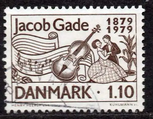 Dänemark, Mi-Nr. 695 gest., 100. Geburtstag von Jacob Gade