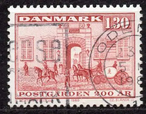 Dänemark, Mi-Nr. 697 gest., 200 Jahre Postamt in der Köbmagergade in Kopenhagen