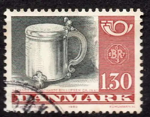 Dänemark, Mi-Nr. 708 gest., Handwerkskunst: Silberkrug