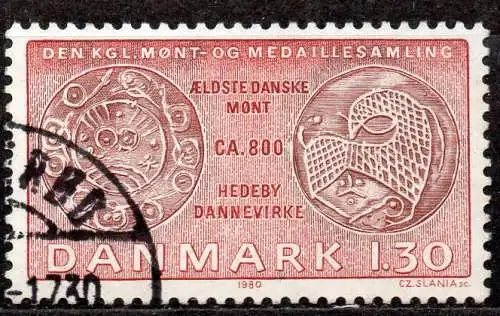 Dänemark, Mi-Nr. 712 gest., Dänische Münzen- und Medaillensammlung