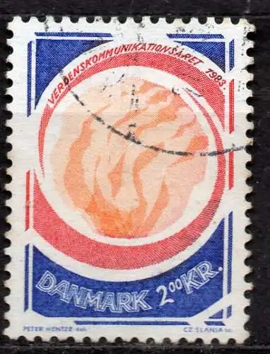 Dänemark, Mi-Nr. 767 gest., Weltkommunikationsjahr