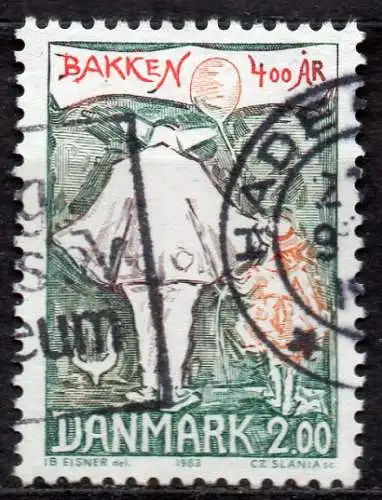 Dänemark, Mi-Nr. 769 gest., 400 Jahre Vergnügungspark Dyrehavsbakken