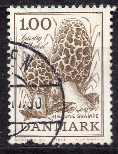 Dänemark, Mi-Nr. 673 gest., Seltene Pilze