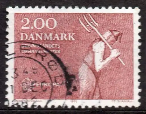 Dänemark, Mi-Nr. 749 gest., Europa 1982: Historische Ereignisse - Fronbauer