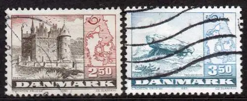 Dänemark, Mi-Nr. 772 - 773 gest., kompl., Tourismus in Skandinavien