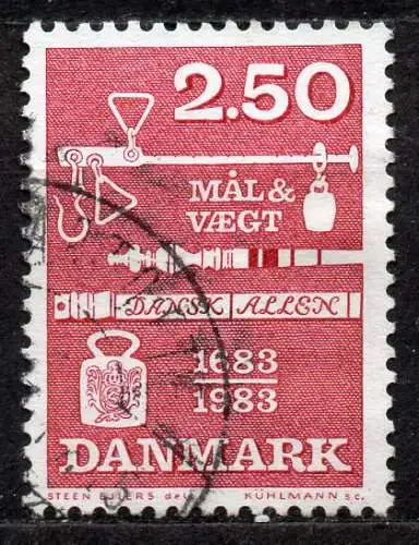 Dänemark, Mi-Nr. 783 gest., 300 Jahre dänische Eichordnung