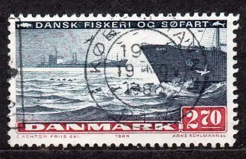 Dänemark, Mi-Nr. 813 gest., Frachtschiffe