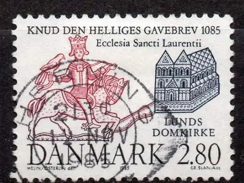 Dänemark, Mi-Nr. 840 gest., 900. Jahrestag der Schenkung an das Bistum Lund