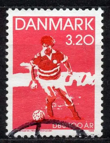 Dänemark, Mi-Nr. 945 gest., 100 Jahre Dänische Ballspiel-Union (DBU)