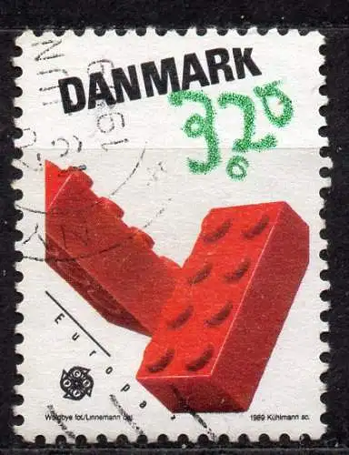 Dänemark, Mi-Nr. 950 gest., Europa 1986: Kinderspiele - LEGO-Steine