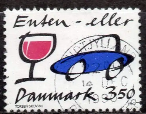 Dänemark, Mi-Nr. 992 gest., Alkohol am Steuer