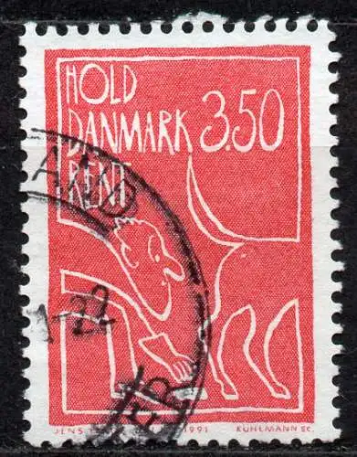 Dänemark, Mi-Nr. 1010 gest., Halte Dänemark sauber