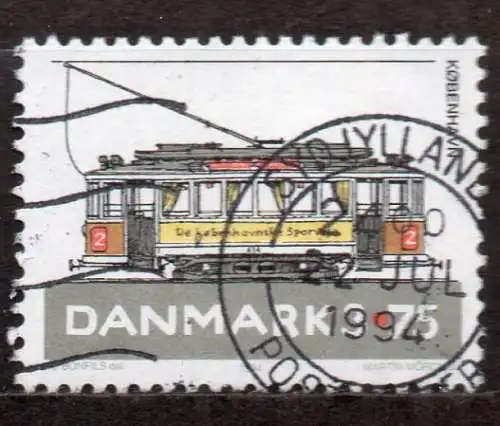 Dänemark, Mi-Nr. 1080 gest., Straßenbahn