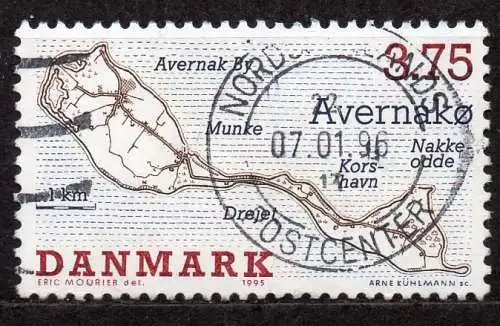 Dänemark, Mi-Nr. 1096 gest., Dänischen Inseln