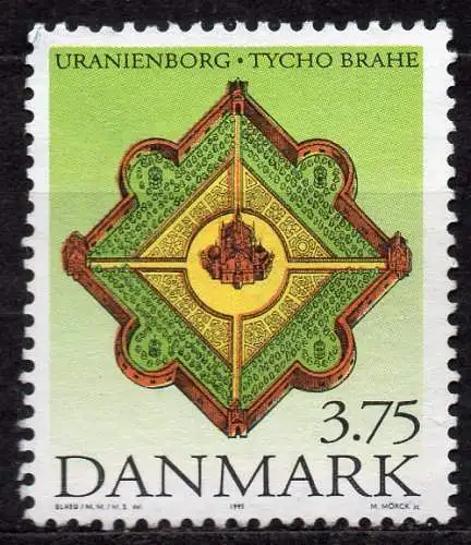 Dänemark, Mi-Nr. 1100 gest., 450. Geburtstag von Tycho Brahe