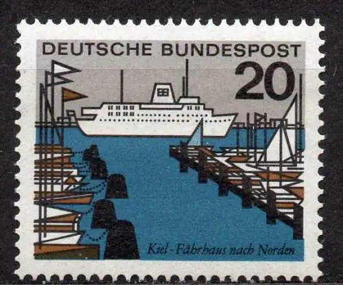 BRD, Mi-Nr. 418 **, Hauptstädte der Länder: Kiel / Schleswig-Holstein