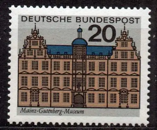 BRD, Mi-Nr. 422 **, Hauptstädte der Länder: Mainz / Rheinland-Pfalz