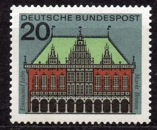 BRD, Mi-Nr. 425 **, Hauptstädte der Länder: Bremen