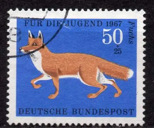 BRD, Mi-Nr. 532 gest., Jugend 1967: Fuchs