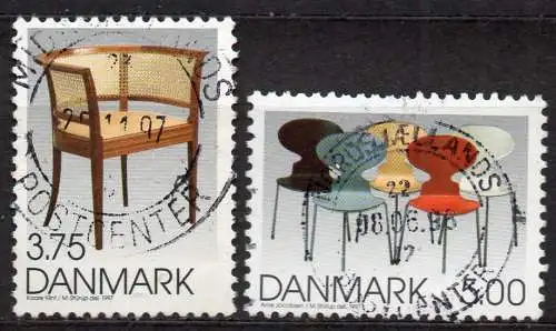 Dänemark, Mi-Nr. 1166 + 1168 gest., Dänisches Design