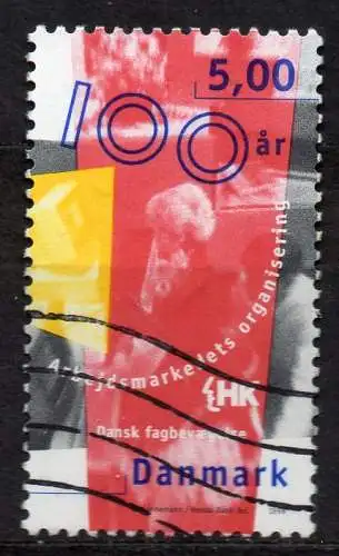 Dänemark, Mi-Nr. 1173 gest., 100 Jahre Organisation des Arbeitsmarktes