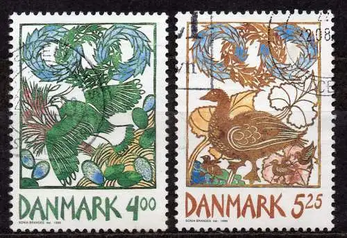 Dänemark, Mi-Nr. 1207 - 1208 gest., kompl., Frühlingsboten