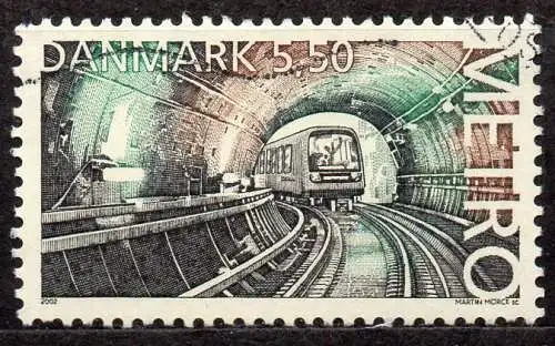 Dänemark, Mi-Nr. 1320 gest., Eröffnung der Kopenhagener Metro