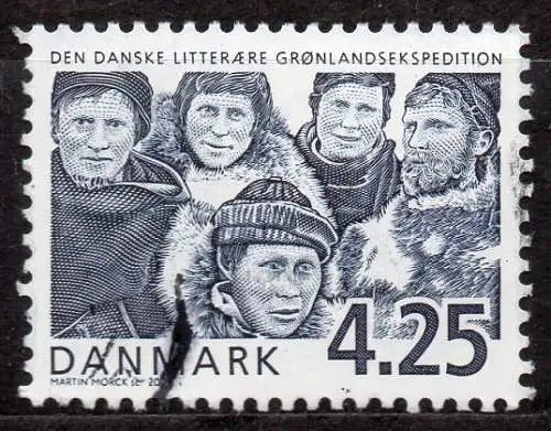 Dänemark, Mi-Nr. 1335 gest., 100. Jahrestag der dänischen literarischen Grönlandexpedition