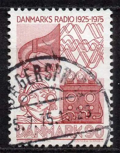 Dänemark, Mi-Nr. 587 gest., 50 Jahre Dänischer Rundfunk