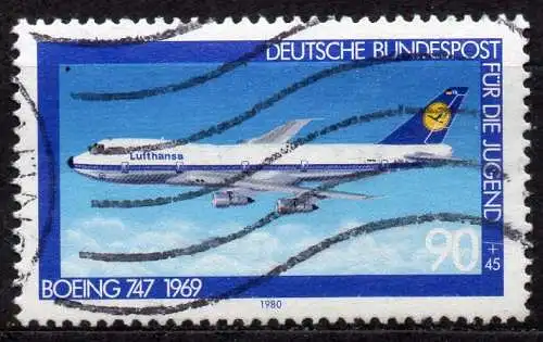 BRD, Mi-Nr. 1043 gest., Jugend 1980 - Luftfahrt