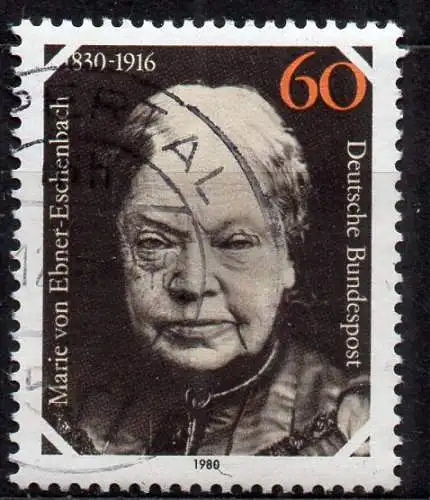 BRD, Mi-Nr. 1057 gest., Marie Freifrau von Ebner-Eschenbach