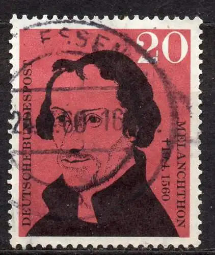 BRD, Mi-Nr. 328 gest., 400. Todestag von Melanchthon