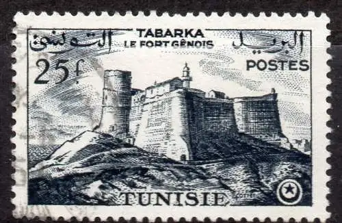 Tunesien, Mi-Nr. 454 gest., Tourismus: Genuesische Festung von Tabarka