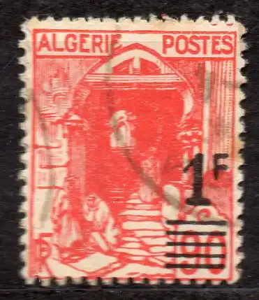 Algerien, Mi-Nr. 163 I gest., Landesansichten: Altstadtstraße