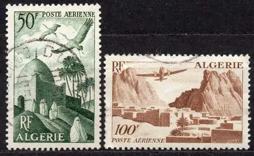 Algerien, Mi-Nr. 286 + 287 gest., Flugpost