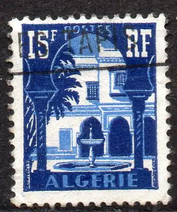 Algerien, Mi-Nr. 328 gest., Maurischer Hof des Museums von Bardo