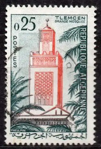 Algerien, Mi-Nr. 390 gest., Moschee von Tiemcen