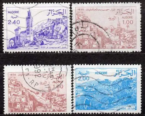 Algerien, Mi-Nr. 799 I, 843 I, 843 II + 844 I gest., Algerien vor 1830