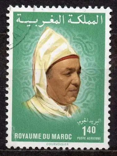 Marokko, Mi-Nr. 1018 gest., König Hassan II.