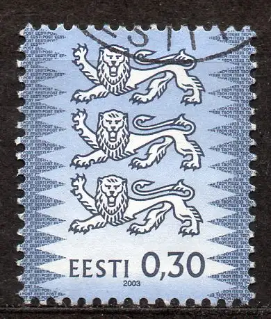 Estland, Mi-Nr. 357 III C gest., Wappenlöwen