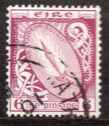 Irland, Mi-Nr. 79 gest., Wz 2, Nationale Symbole